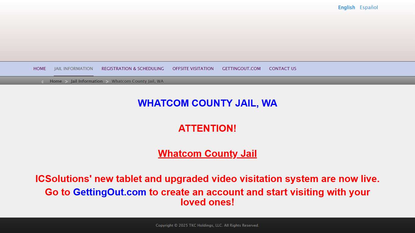 Whatcom County Jail, WA - The Visitor by ICSolutions