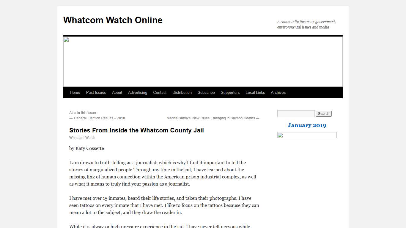 Stories From Inside the Whatcom County Jail | Whatcom Watch Online